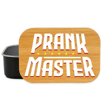Prank Master Bold Retro Logo - Lunch Box - Schwarz - Vorne