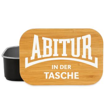 Abitur – In Der Tasche (Abiturient Abi Konkav W) - Lunch Box - Schwarz - Vorne