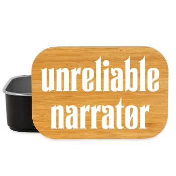 Unzuverlässiger Erzähler, Buchliebhaber, Autor - Lunch Box - Schwarz - Vorne