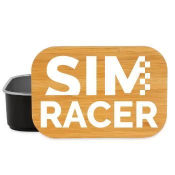 Sim racer passionné par la course de gamers - Boîte à goûter - noir - Devant
