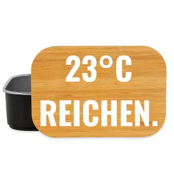 23 °C reichen. - Lunch Box - Schwarz - Vorne