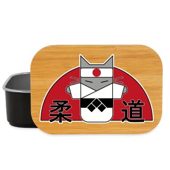 Judo Cat - Boîte à goûter - noir - Devant