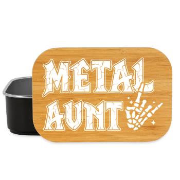Metal Aunt Heavy Metal Geschenk für Tante - Lunch Box - Schwarz - Vorne
