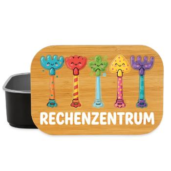 IT Support Glücksrad Service Desk IT Helpdesk Nerd - Lunch Box - Schwarz - Vorne