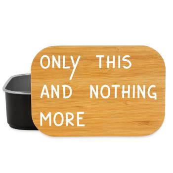 E. A. Poe - Only This And Nothing More, White - Lunch Box - black - Front