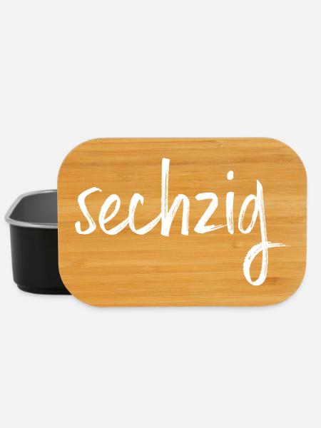 60 sechzig 60. Geburtstag Geschenk - Lunch Box - Schwarz