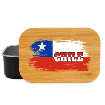 Chile Flagge / Geschenk Nationalflagge - Lunch Box - Schwarz - Vorne