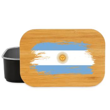 Argentinien Flagge / Geschenk Südamerika Cordoba - Lunch Box - Schwarz - Vorne