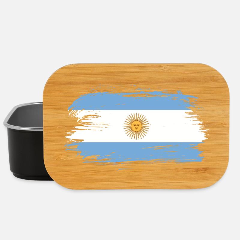 Argentinien Flagge / Geschenk Südamerika Cordoba - Lunch Box - Schwarz