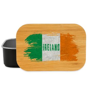Irland Vintage Flagge / Geschenk Belfast Dublin - Lunch Box - Schwarz - Vorne