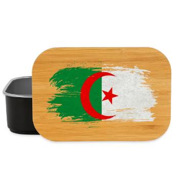 Algerien Vintage Flagge / Geschenk Algier - Lunch Box - Schwarz - Vorne
