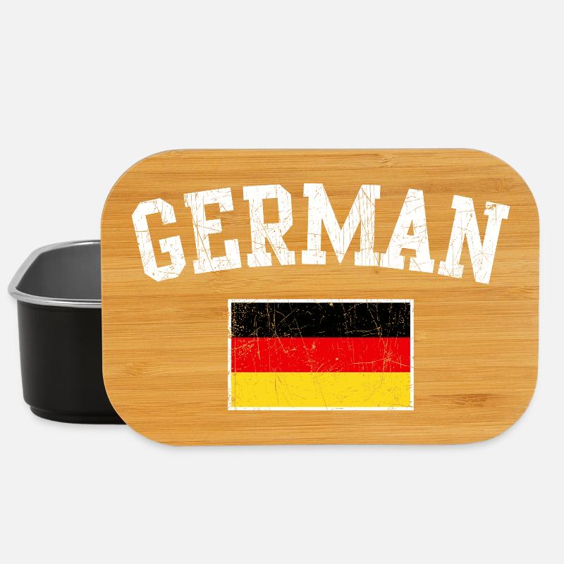 Bogen des deutschen Flaggenemblems - Lunch Box - Schwarz