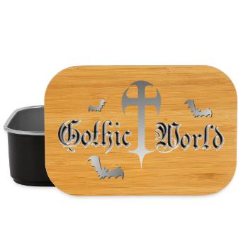 Goth, Sprüche, Kreuze, Fledermäuse - Lunch Box - Schwarz - Vorne
