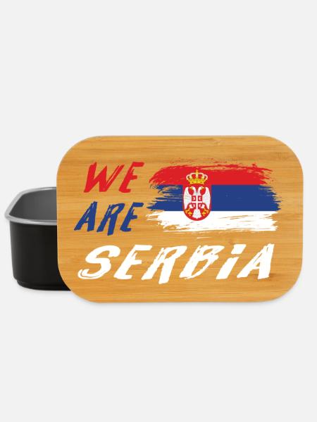 Wir sind Serbien - Lunch Box - Schwarz