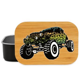 Dégradé de crâne de Monster Truck - Boîte à goûter - noir - Devant