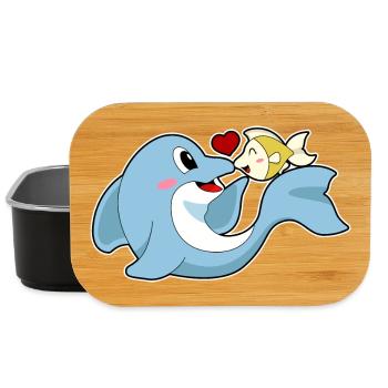 Delfin Fisch - Lunch Box - Schwarz - Vorne