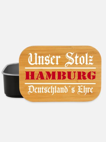 Hamburg , Tradition , Stolz und Ehre Hamburg (25) - Lunch Box - Schwarz