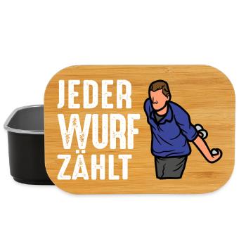 Boule Spruch Kugeln für Bouler Boccia Spiel - Lunch Box - Schwarz - Vorne