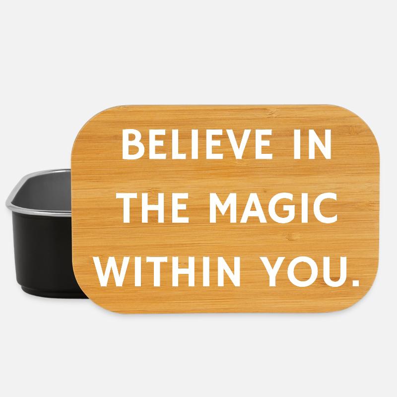 Empowering Inner Magic Typography Design - Lunch Box - black