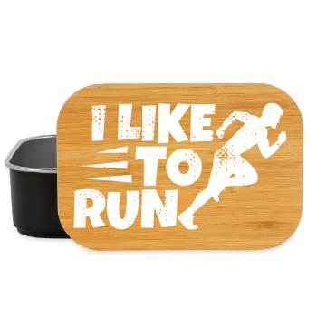 Funny Runner Saying - Lunch Box - black - Front