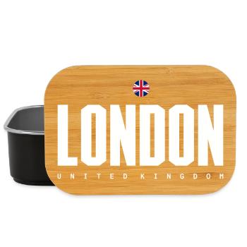 London Bold Bloc UK Flag - Lunch Box - black - Front