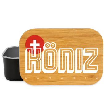 Swiss Bold Emblem Typography - Lunch Box - black - Front