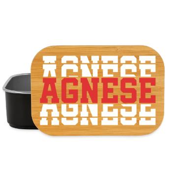 t-shirt Agnese t-shirt idée cadeau texte empilé - Boîte à goûter - noir - Devant