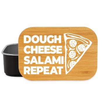 Saucisson au fromage pâteux à nouveau - Boîte à goûter - noir - Devant