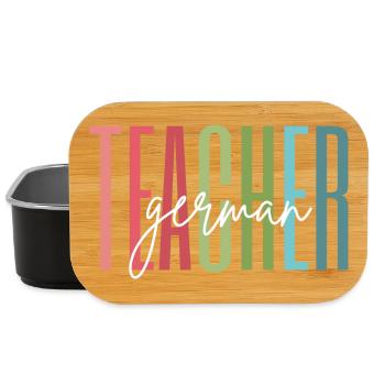 Deutsch Lehrerin Schule Geschenk - Lunch Box - Schwarz - Vorne