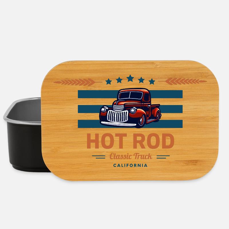 hot rod / hot rods - Lunch Box - black