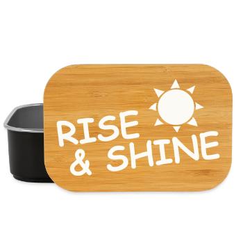 RISE & SHINE - Lunch Box - Schwarz - Vorne