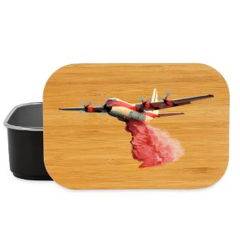 Avion de lutte contre les incendies C-130 - Boîte à goûter - noir - Devant