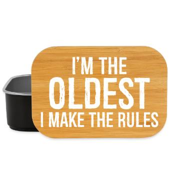 I'm the oldest I make the rules - Lunch Box - Schwarz - Vorne