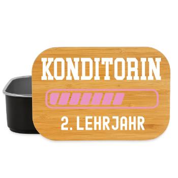 Confectioner training 2 year of apprenticeship second year - Lunch Box - black - Front