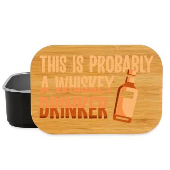 Whiskey Saying Whiskey Drinker Whiskey Lovers - Lunch Box - black - Front
