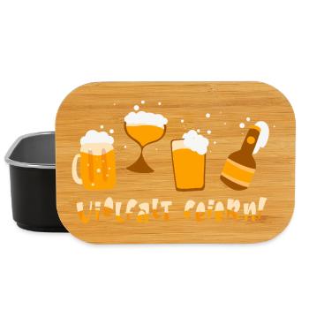 Amateurs de bière Dicton de bière Buveurs de bière Alcool - Boîte à goûter - noir - Devant