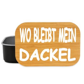 Dackel - Lunch Box - Schwarz - Vorne