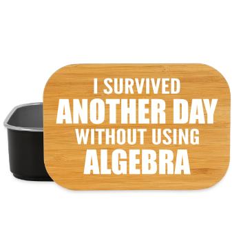 Ich habe heute überlebt, ohne Algebra zu machen - Lunch Box - Schwarz - Vorne