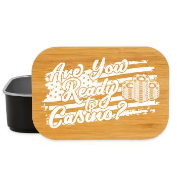 Casino Gambler Are You Ready To Gambling - Lunch Box - Schwarz - Vorne