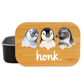 Lustiges Geschnatter von Pinguinen - Lunch Box - Schwarz - Vorne