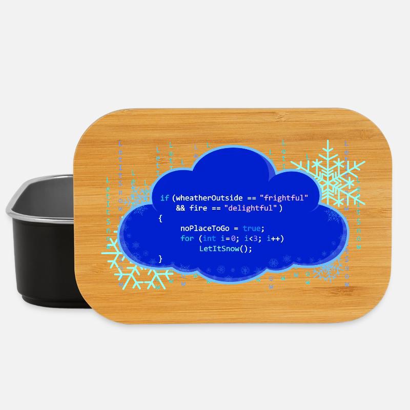 LetItSnow(); - Lunch Box - black