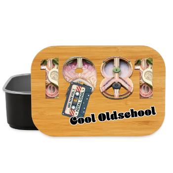 1981 Jahrgang Retro Vintage – Kassette – Cool Olds - Lunch Box - Schwarz - Vorne