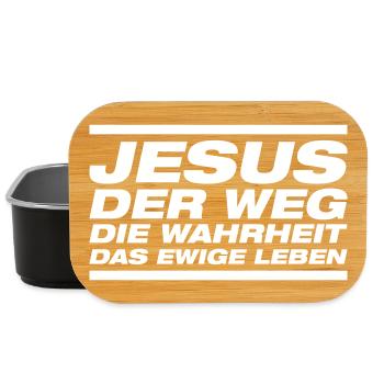 Jesus - Der Weg Die Wahrheit Das Leben - Lunch Box - Schwarz - Vorne