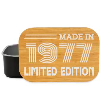 Originales 1977er Vintage 1977 Retro-Jubiläum 1977 - Lunch Box - Schwarz - Vorne