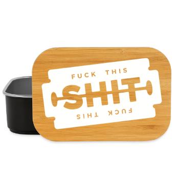 Fuck This Shit Shaving Blade - Lunch Box - black - Front
