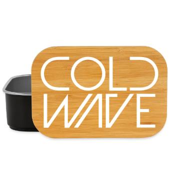 Cold Wave Minimalist Typography - Lunch Box - black - Front