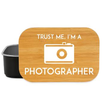Trust Me I'm a Photographer - Lunch Box - black - Front