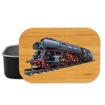 Steam locomotive in retro look 01 519 - Lunch Box - black - Front