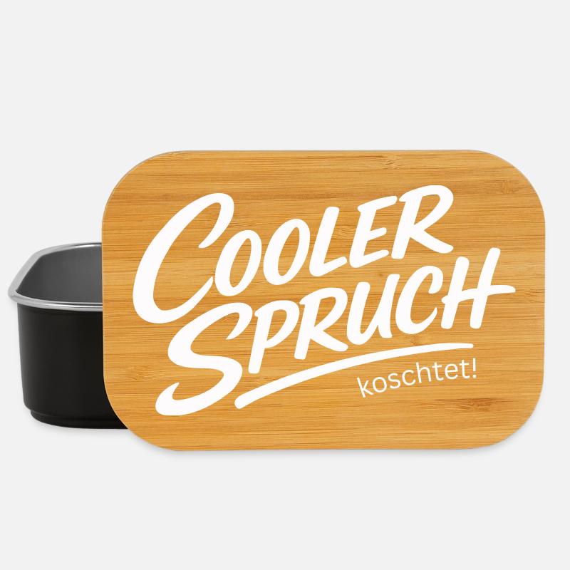 Cooler Spruch koschtet – Dialekt Ironie Design - Lunch Box - Schwarz