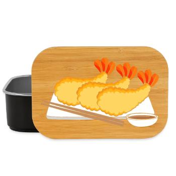Krabbe Languste Meeresfrüchte Shrimp - Lunch Box - Schwarz - Vorne